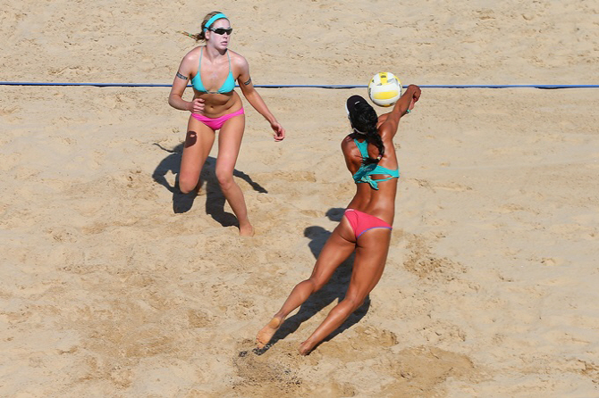 뉴욕 비치발리볼, `환상의 호흡`                                                                                                                                                                    