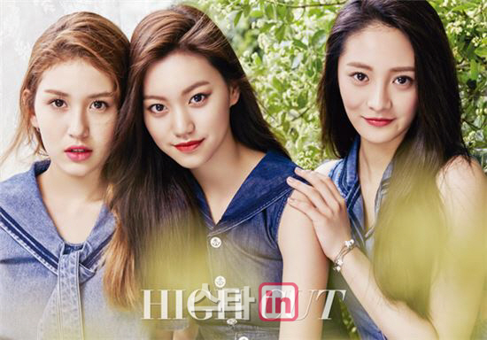 아이오아이 주결경 김도연 전소미 화보촬영 '팀워크'                                                                                                                                       