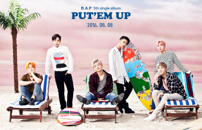 B.A.P 8월8일 다섯번째 미니앨범 'PUT'EM UP' 발표
