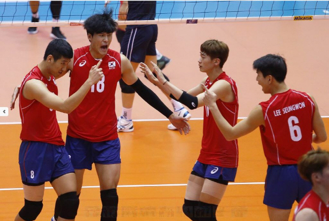 AVC컵 한국 남자배구, 아시아 최강 이란에 0-3 완패
