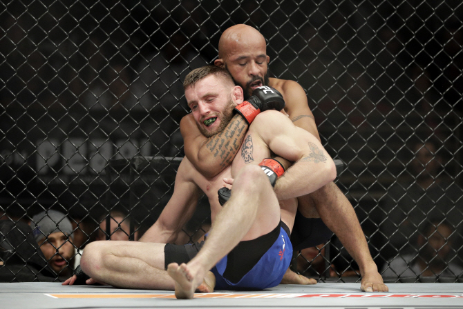 UFC 드미트리우스 존슨, 조르기 공격                                                                                                                                                                