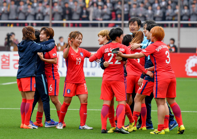 韓여자축구, 우즈벡에 4-0 대승...北제치고 아시안컵 본선행