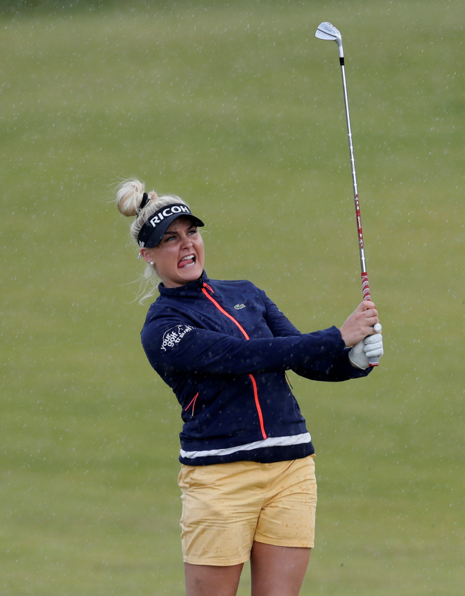  `브리티시 女오픈` 찰리 헐, 입까지 집중                                                                                                                                                           