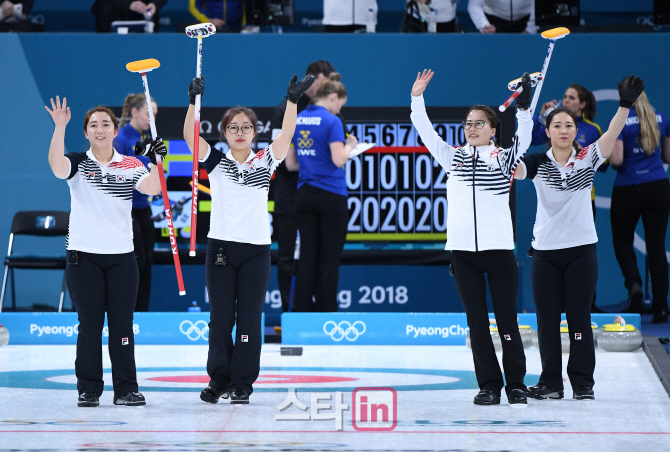 한국 여자컬링, OAR에 대승...조 1위 4강행 확정