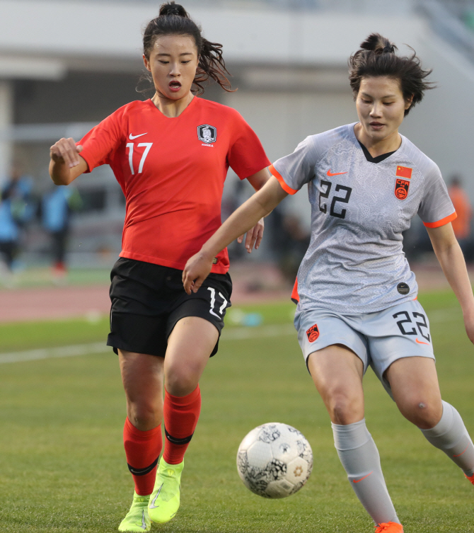 축구 한국 여자 춘계여자연맹전이 한창인