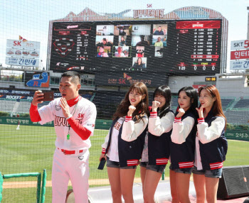 SK, 무관중 KBO 공식 개막전에 ‘와이번스 쇼’ 실시