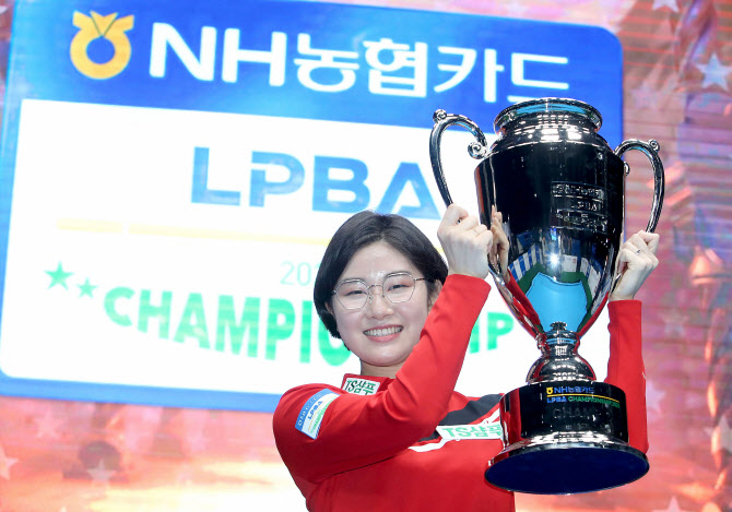 이미래 2021년 LPBA 트로피 시상