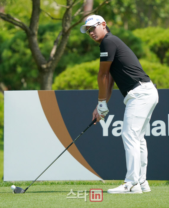 박정환 '티샷전 타깃 확인'                                                                                                                                                               