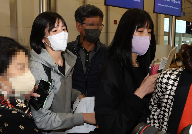  출국하는 이재영,이다영 자매                                                                                                                                                                      