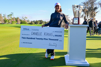 LPGA 개막전 우승 대니얼 강, 세계랭킹 8위로 상승..코다 1위