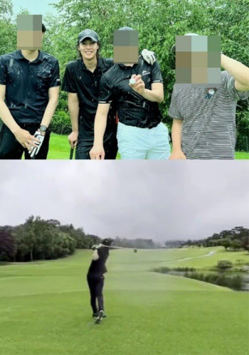 김현중, 골프장서 근황…“장마가 시작됐네요”