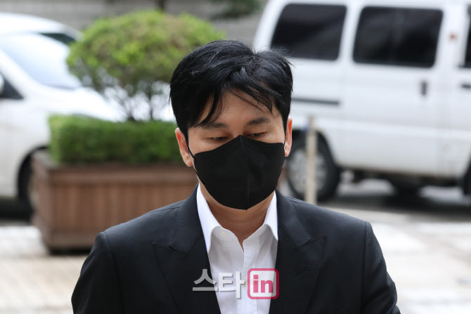 공판 출석하는 양현석 전 YG엔터 대표                                                                                                                                                               