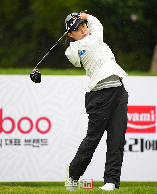 [골프in 포토] 정윤지,목표는 대회 주인공                                                                                                                                                                 
