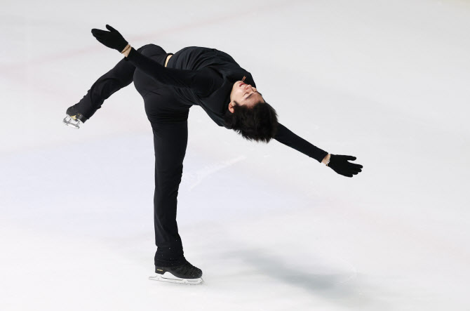  훈련하는 차준환                                                                                                                                                                                  