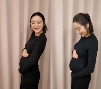 우혜림♥신민철, 결혼 1년 만에 임신…태명은 '사랑이'