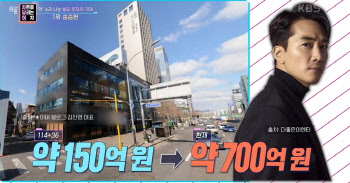 "150억→700억" 송승헌, 빌딩 투자의 귀재 연예인 1위