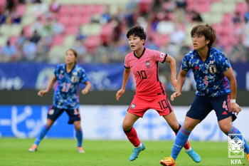 '지소연 빛바랜 동점골' 한국 여자축구, 일본에 1골 차 석패