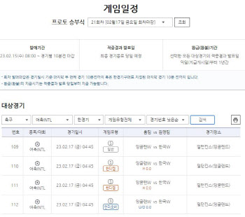 스포츠토토코리아, 여자축구대표팀 경기 대상 프로토 승부식 '한경기구매' 발매