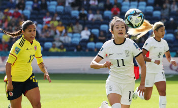 불운 겹친 한국 여자축구, 콜롬비아에 0-2 뒤진 채 전반 마감