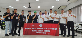 한국 MMA 선수단, 아시아 MMA 선수권대회 출정식 진행