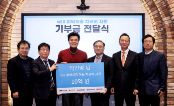 박진영, 작년 이어 올해도 10억 기부…취약계층 치료비 지원