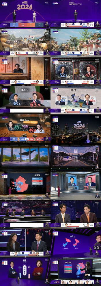 랩 배틀에 '천국의 계단' 소환…열띤 '선거 방송', 승자는 MBC