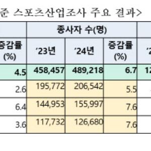 국내 스포츠산업 매출 84.7조, 5년 연속 성장…'역대 최대치'